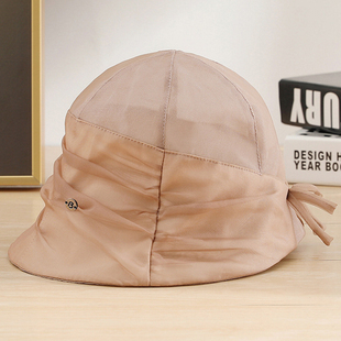 太阳帽子女款2025新款时尚洋气女式遮阳防晒帽夏季鱼夫女帽渔夫帽
