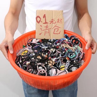 流行发绳发圈 店地摊货源发饰处理 扎头发橡皮筋头绳女2元