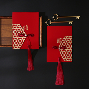 中式 结婚誓言卡婚礼高级感誓词卡新郎新娘现场致辞卡婚庆手写卡片