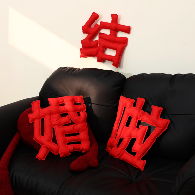 2025新款充棉喜字氛围感拍照道具