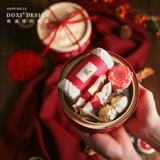 多囍优品 Mori Supreme Smart Girls Brides Miss Back Back Back Box Happy Sugar Box Установка свадебной свадебной церемонии