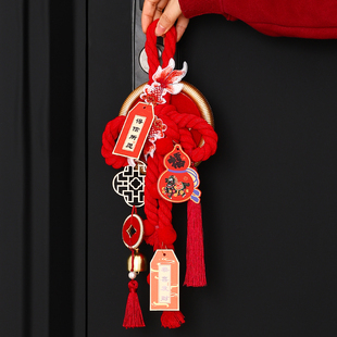 2026马年新款新年中国结万字结挂饰春节装饰手工挂件门上布置装饰
