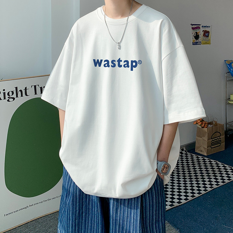 ！22夏季新款宽松大码港风WASTAP短袖纯棉T恤T1909-P22图片