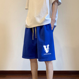 ！22夏季新款宽松大码港风烟雾v短裤卫裤DK1732-P35控49，男装牛仔裤，星座508（原C305）
