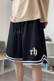 ！22夏季新款宽松大码港风英文rh短裤篮球裤DK1921-P25控39，男装牛仔裤，星座508（原C305）