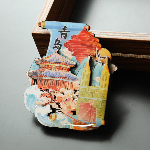 城市冰箱磁贴北京上海哈尔滨武汉青岛洛阳苏州桂林昆明文创伴手礼