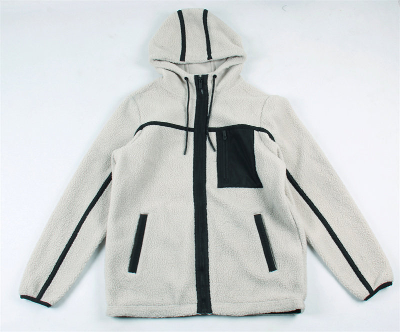 好看有木有！撞色拼块颗粒绒保暖拉链衫！外贸男宽松外套户外运动,男装,卫衣,淘宝优惠券,粉丝福利购,淘宝优惠卷