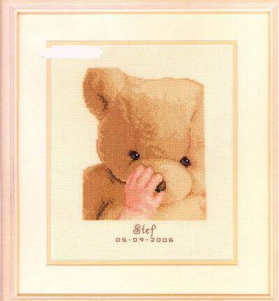 DMC绣线小小鱼T174 卡通小熊可爱宝宝精准印布十字绣套件儿童房