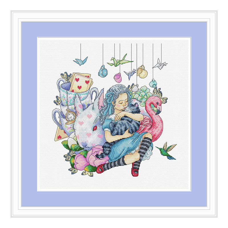 DMC绣线小小鱼十字绣套件 E1148童话动物城卡通手工刺绣精准印花