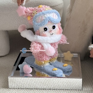 新年214情人节告白礼物永生花星星人公仔送女友闺蜜纪念日生日