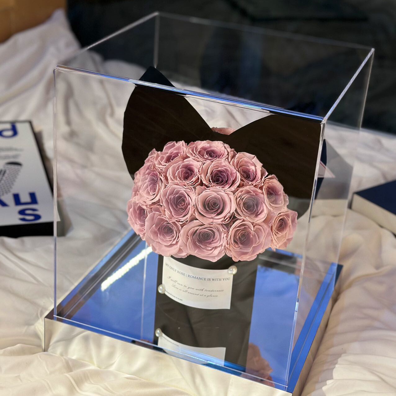 永生花抱抱桶生日礼物告白花束