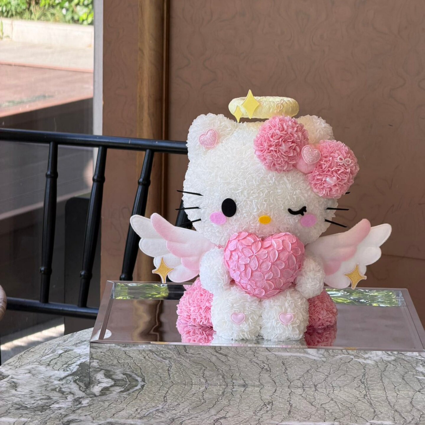 情人节生日礼物KT可爱猫永生花束