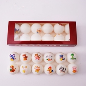 十二生肖马新年生日礼物奖品儿童乒乓球正品 训练比赛用球 彩色盒装