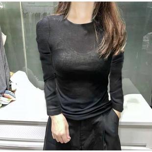 韩系圆领薄款面膜t恤女体恤2025年新款夏季修身显瘦洋气半袖上衣