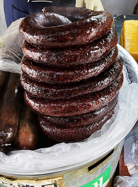 西塔代购米肠袋装现做现卖冷冻发货加热即食糯米血肠正宗