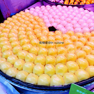 西塔代购纯手工东北粘豆包红豆馅糯米大黄米5个装冷冻发货发糕