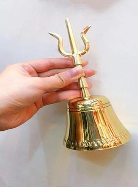 特卖黄铜手摇铃铛摇铃纯铜铃铛 金刚杵 铜铃铛 金刚铃 三清铃