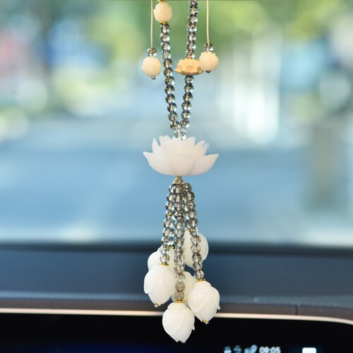 2025新款菩提莲花汽车挂件高级感