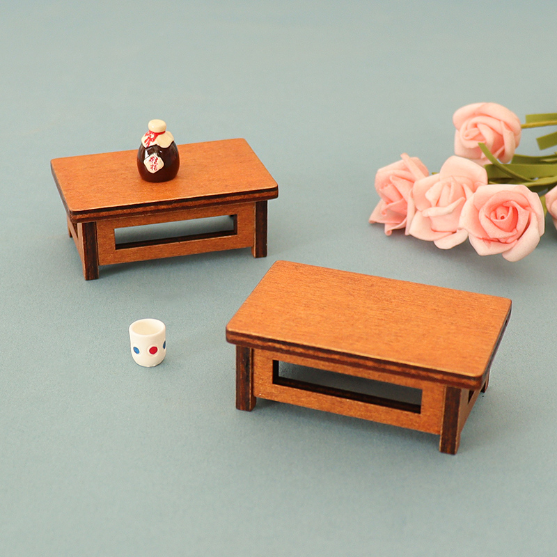 娃娃屋迷你仿真茶几桌子模型摆件