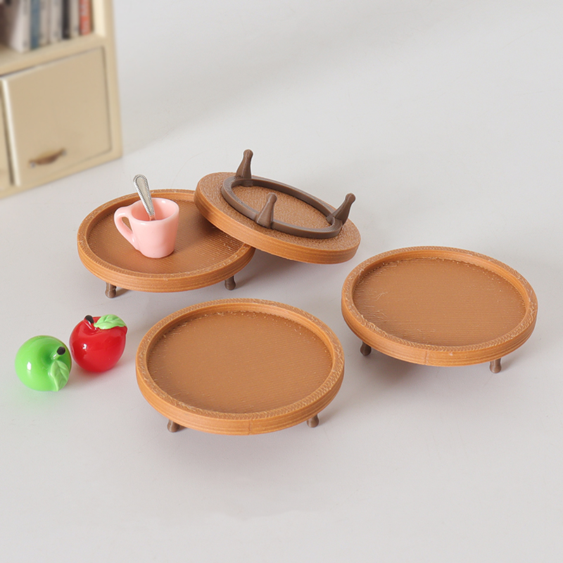 仿真迷你娃娃屋托盘桌模型摆件