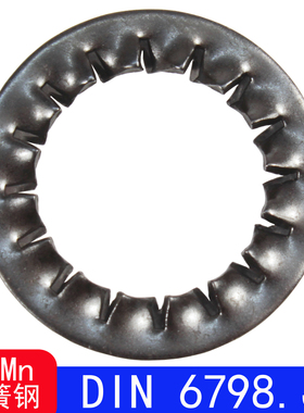 DIN6798.J 内锯齿锁紧垫圈（65Mn）