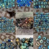 拉长石水滴多边形形吊坠裸石大小芬兰矿彩光绕线项链补价椭圆