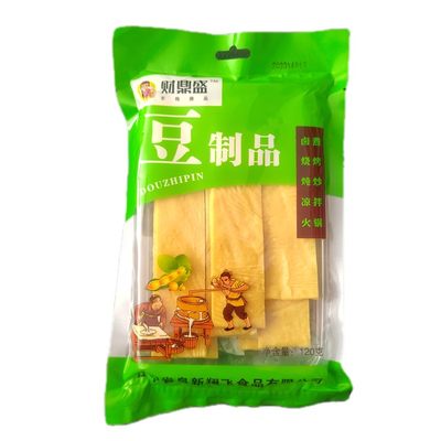 东北特产素食油豆皮涮火锅凉拌腐竹条麻辣烫配料120g拍三袋包邮