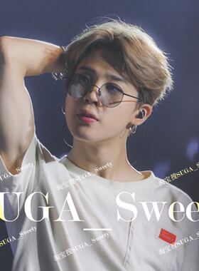 防弹少年团同款BTS朴智旻JIMIN黑色港风潮侃爷圆形墨镜太阳镜饰品