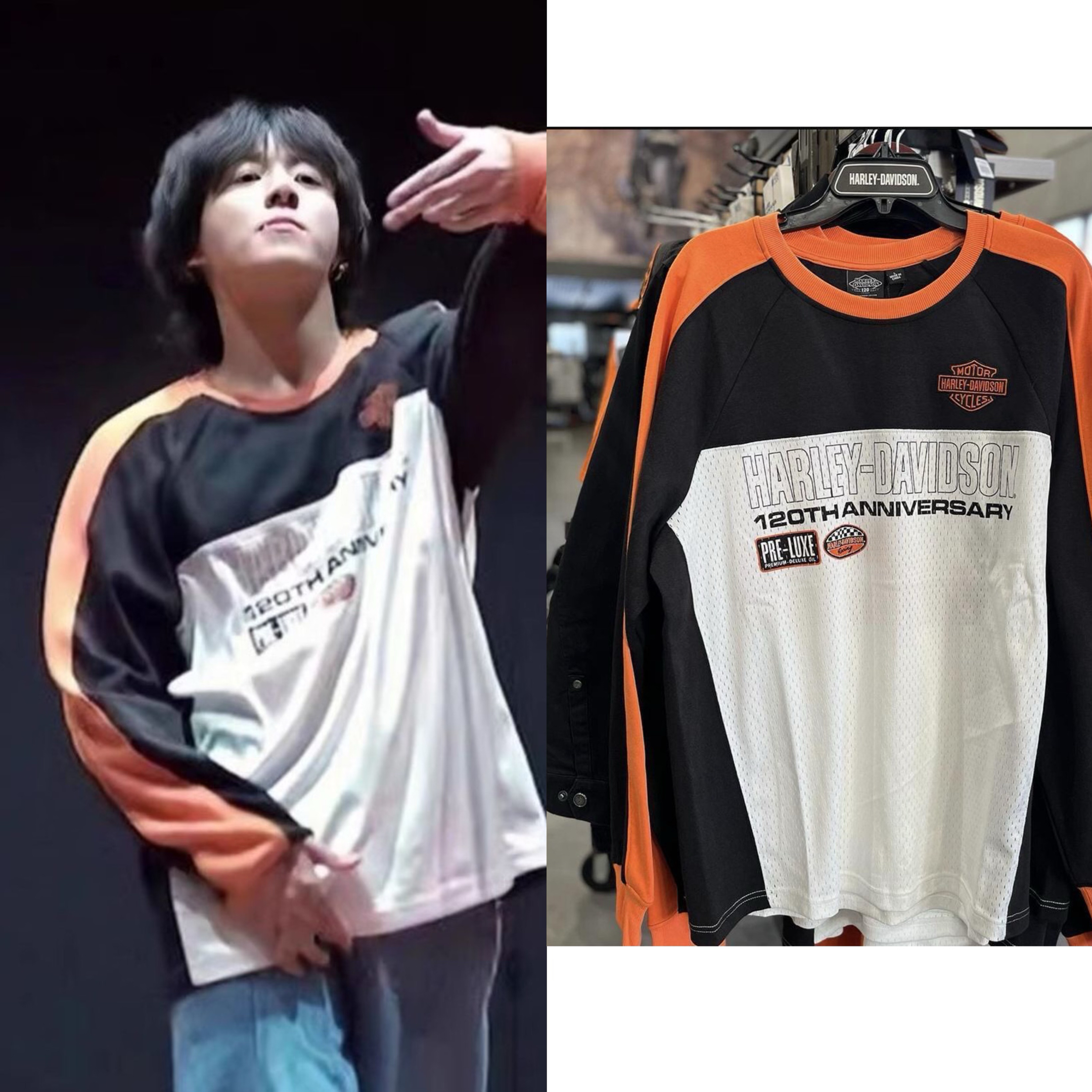 BTS防弹少年团同款JK田国卫衣男女长袖美式拼接宽松球衣外套