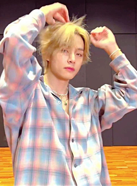 V金泰亨同款衬衫外套长袖防弹少年团BTS韩国明星同款男女同款宽松