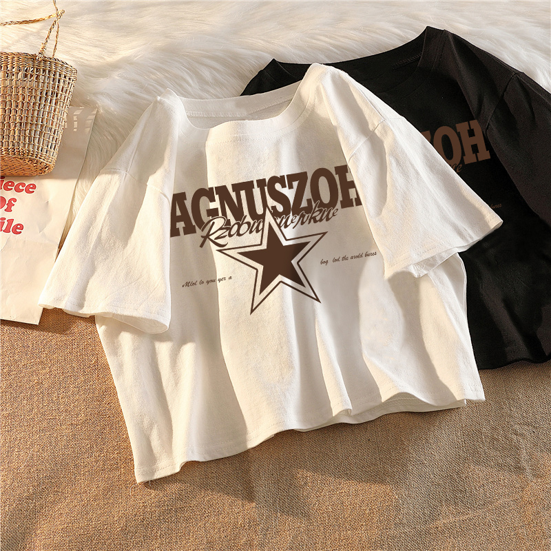 宽松上衣小众设计感短款潮ins