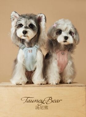 春夏汤尼熊狗狗衣服水洗牛仔背带裙泰迪雪纳瑞比熊约克夏马尔济斯