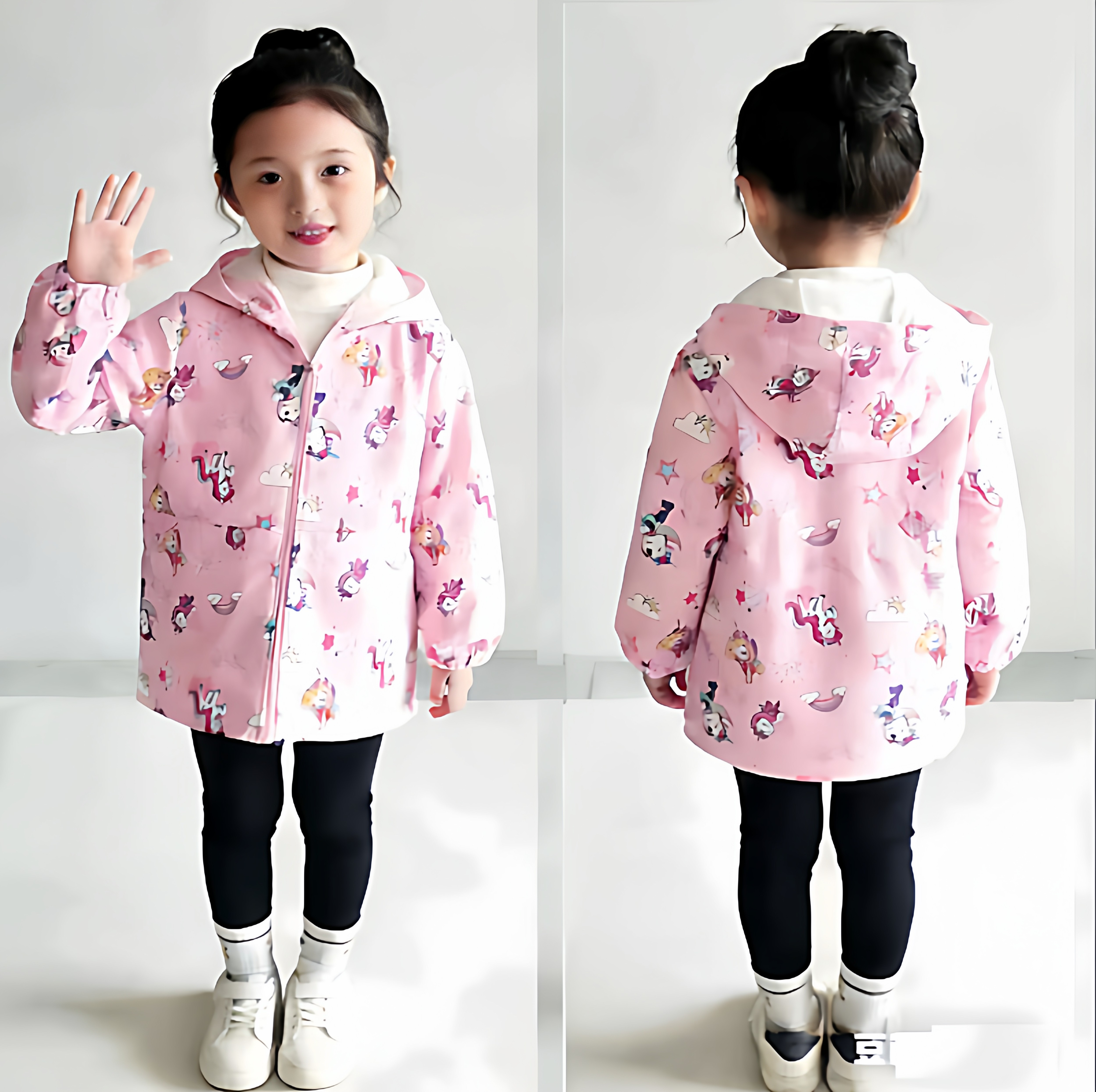 女童罩衣春秋款2025新款儿童洋气时髦外套中大童男孩冬季连帽上衣,童装/婴儿装/亲子装,风衣,淘宝优惠券,粉丝福利购,淘宝优惠卷