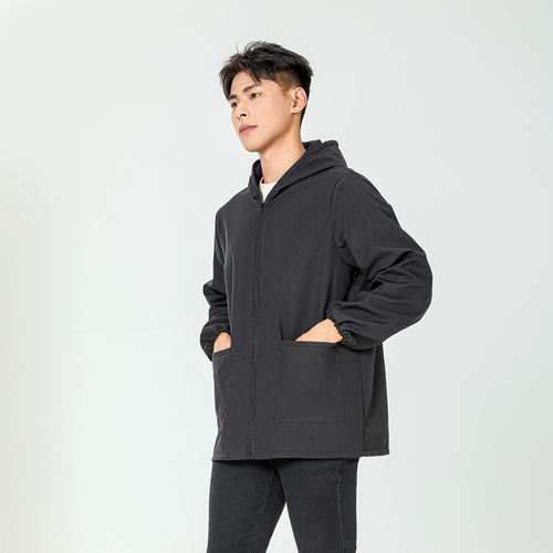 秋冬加绒加厚短款罩衣防水防油耐脏工作服男女干活外套衣厨房围裙