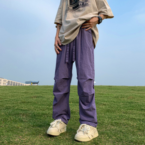 K338 P50 控68 多巴胺降落伞裤子速干抽绳情侣裤子男女图片