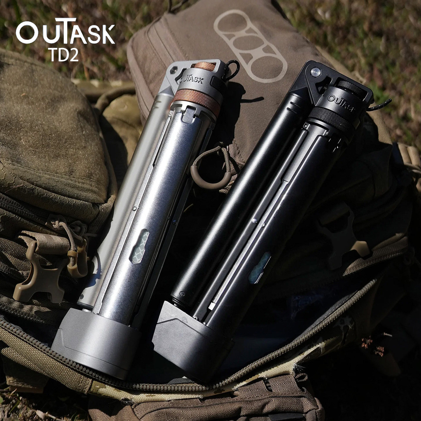 ouTask TD2折叠伸缩户外露营灯超长续航可换电池铝合金便携帐篷灯