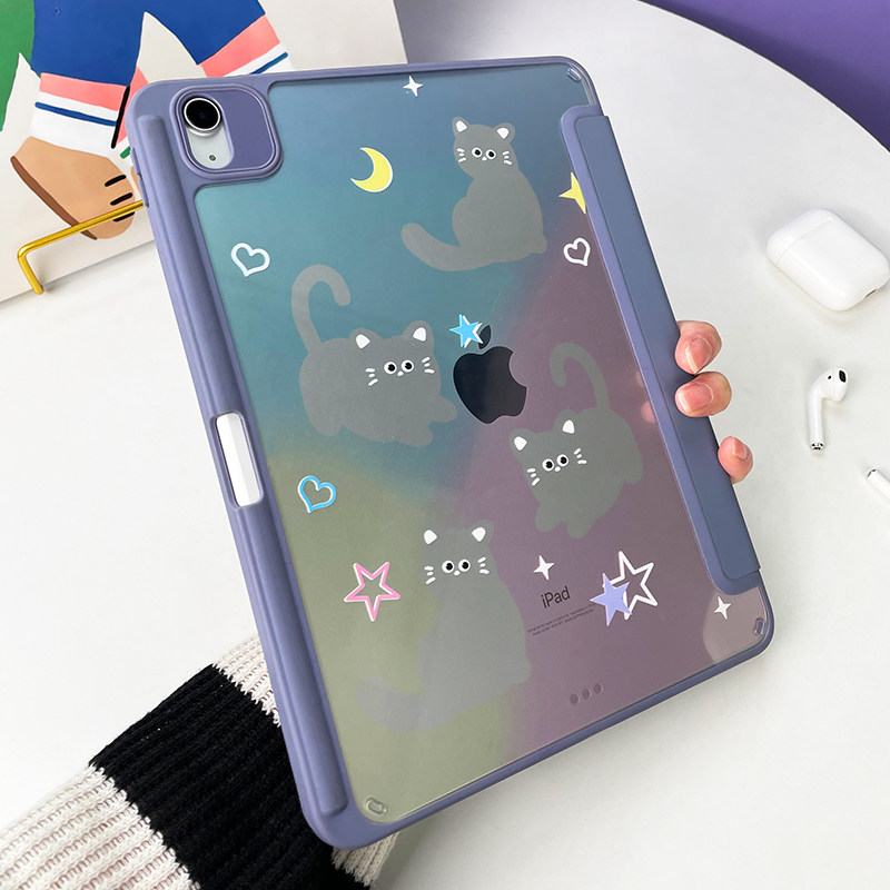 ipad保护套适用苹果pro11平板带笔槽2021第十代air5防弯亚克力2022全包10.2寸九ipad9透明轻薄防摔4渐变8硬壳使用感如何?