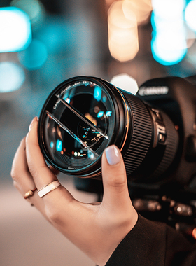 FF018摄影前景虚化特效滤镜双半月单反配件58/67/72/77/82mm