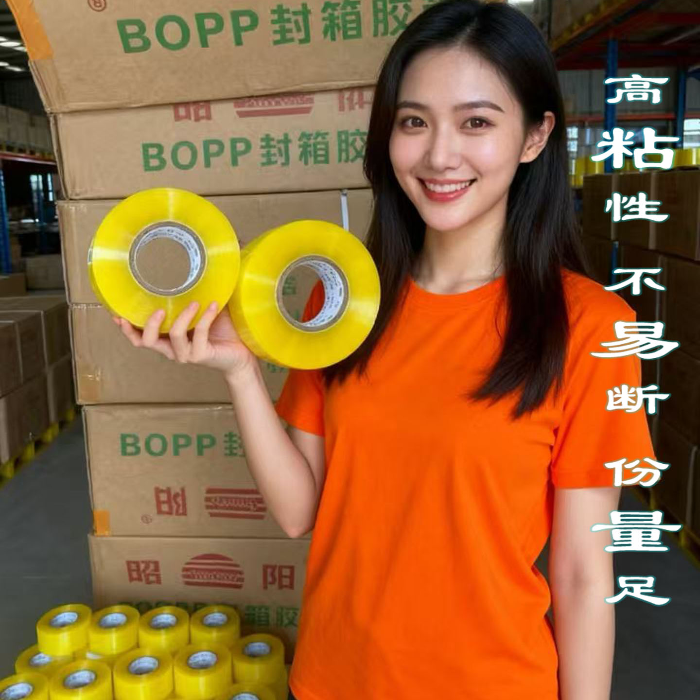 透明胶带整箱批发打包封口箱45MM加厚加大卷60MM封装高粘度透明布