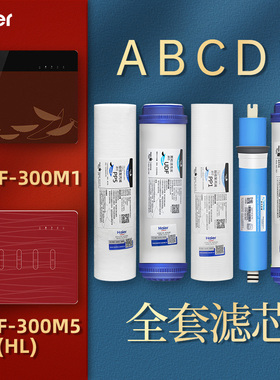 海尔施特劳斯净水器滤芯HSNF-300P1(L)/M1/M5/B1/B5/P8纳 净水机