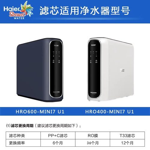 海尔直饮净水机净化过滤芯