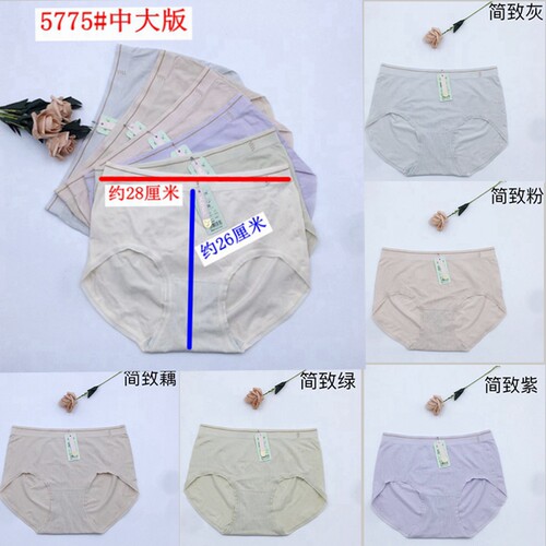 中大版 玉姿一族K5775新款舒适莫代尔棉亲肤无缝超弹力中腰女内裤