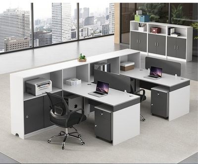 办公桌简约现代组合卡位员工位职员财务办公桌椅自由组合工厂直销