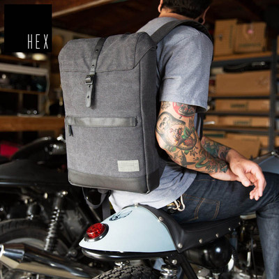 美国HEX休闲电脑包防水帆布包