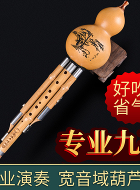 九孔专业演奏葫芦丝c调初学考级成人降b调天然F/G调9孔宽音域小d