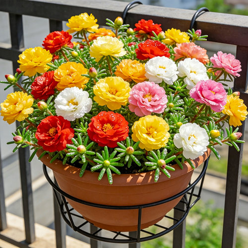 盆栽苗混色宿根四季重瓣太阳花