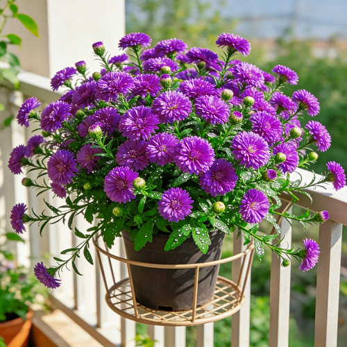 紫菀小卡罗盆栽庭院花境植物多年生耐寒耐热易爆花观赏花卉大苗