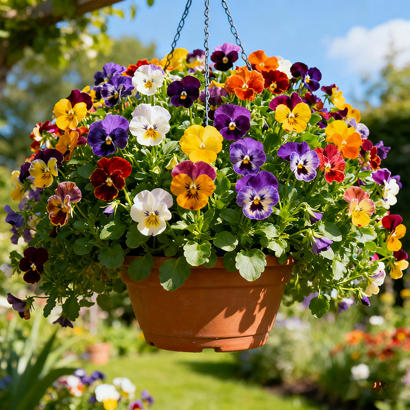 【角堇】三色堇花苗皱边小兔子冬春开花庭院花卉烘培西餐装饰花朵