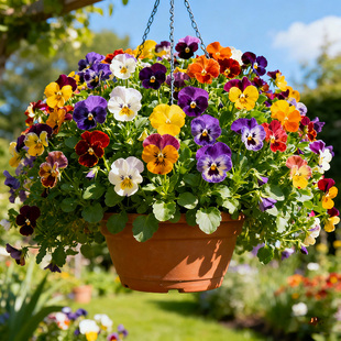 饰花朵 三色堇花苗皱边小兔子冬春开花庭院花卉烘培西餐装 角堇