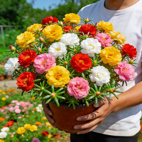 重瓣太阳花盆栽花苗室内外阳台庭院多年生花卉好养活绿植大苗